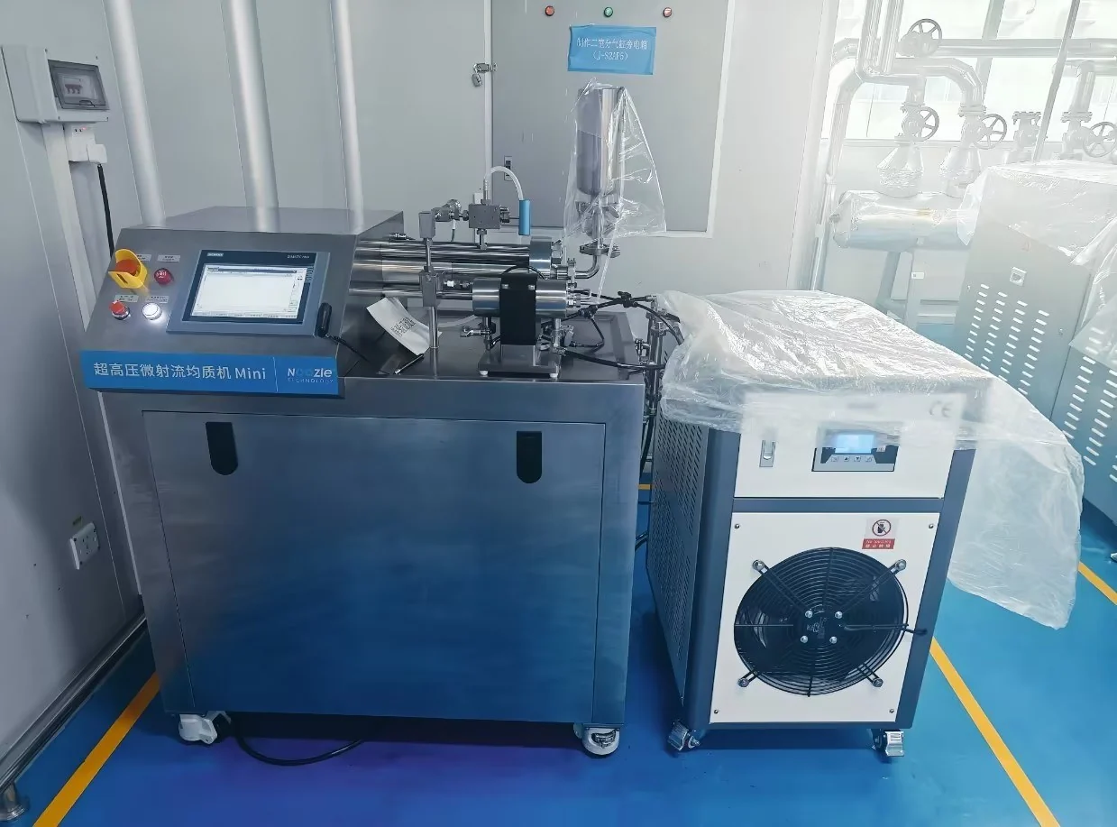 Production-scale microfluidization